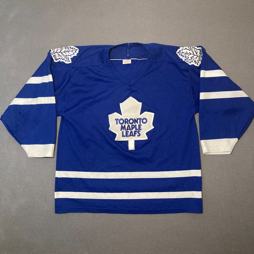 Vintage CCM Maska Toronto Maple Leafs‎ Blue Hockey Jersey Men's Large